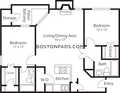 Quincy 2 Bed 2 Bath QUINCY  South Quincy - $2,770