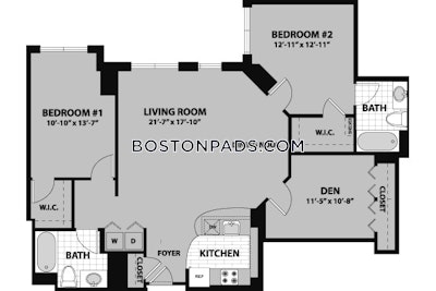 Waltham Apartment for rent 2 Bedrooms 2 Baths - $3,092